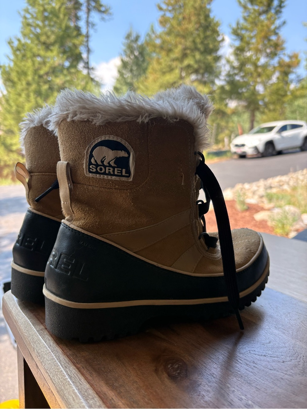 Sorel Size 7.5 Waterproof Brown Fur-Trim Winter Boots - Picture 1 of 5